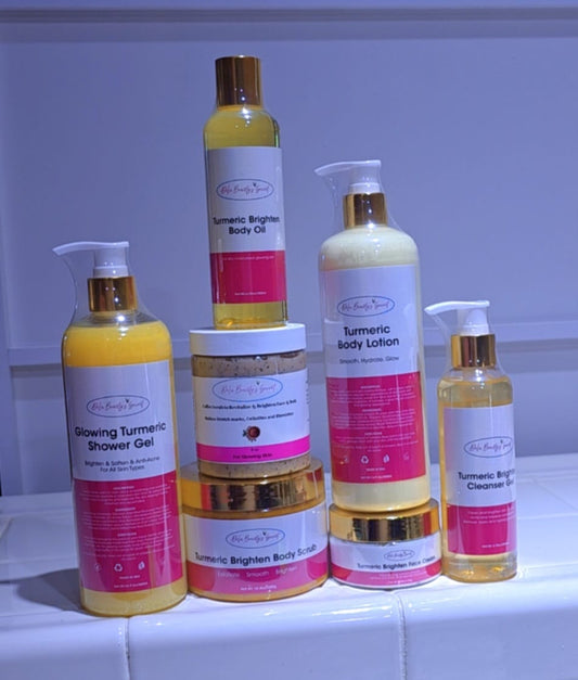 Tumeric Brightening Body Set With Tumeric Body Gel